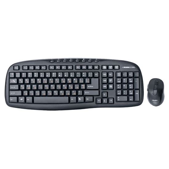 Изображение Клавиатура и мышь Sven Comfort 3400 Wireless Black USB