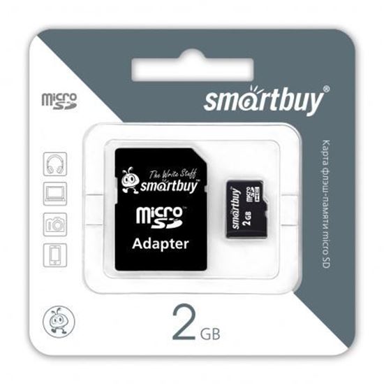 Изображение Micro SD  Smart Buy 2GB( с адаптером SD)