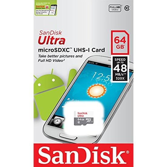 Изображение Micro SDXC SanDisk 64GB Class10 Ultra без адаптера 