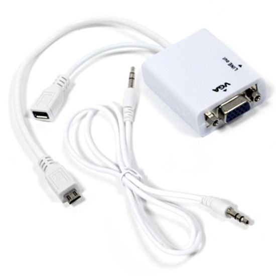 Изображение Переходник MHL Micro USB to VGA + Audio Adapter