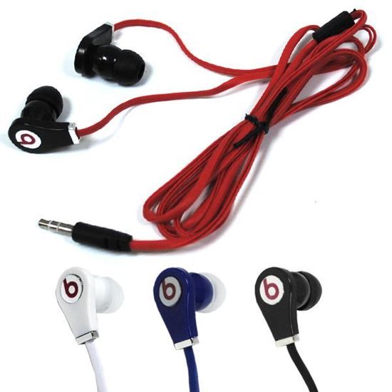 Изображение Наушники вакуумные Monster Beats № 9 (MP3, CD, iPod, iPhone) в пакете красные
