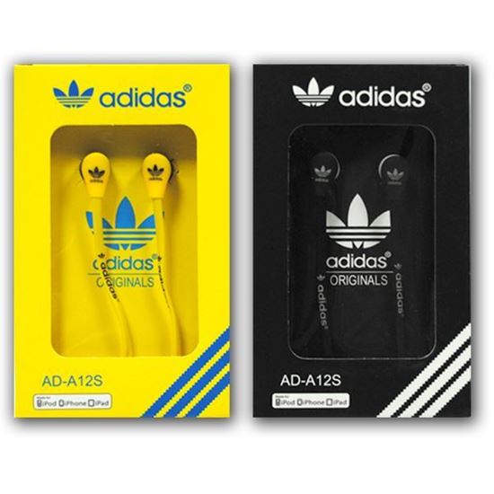Изображение Наушники вакуумные Adidas AD-A12S (MP3, CD, iPod, iPhone, iPad) в коробке жёлтые