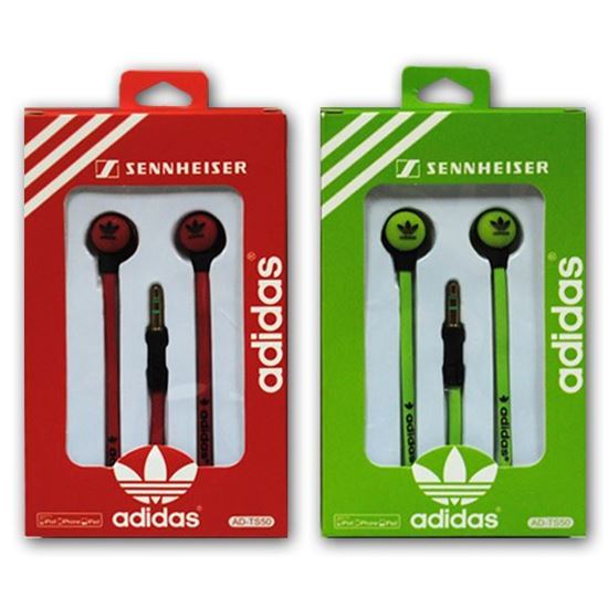 Изображение Наушники вакуумные Adidas AD-TS50 (MP3, CD, iPod, iPhone, iPad) в коробке зелёные