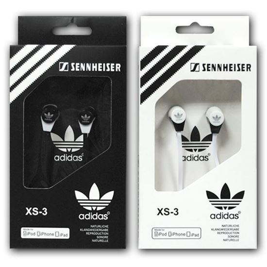 Изображение Наушники вакуумные Adidas XS-3 (MP3, CD, iPod, iPhone, iPad) в коробке белые