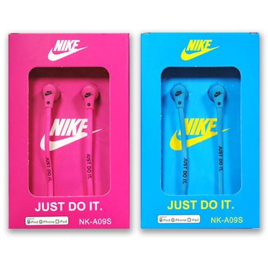 Изображение Наушники вакуумные Nike NK-A09S (MP3, CD, iPod, iPhone, iPad) в коробке голубые