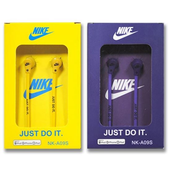 Изображение Наушники вакуумные Nike NK-A09S (MP3, CD, iPod, iPhone, iPad) в коробке жёлтые