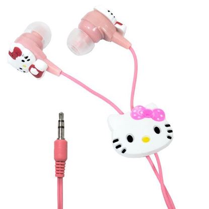 Изображение Нaушники вакуумные для MP3 в большой коробочке Hello Kitty