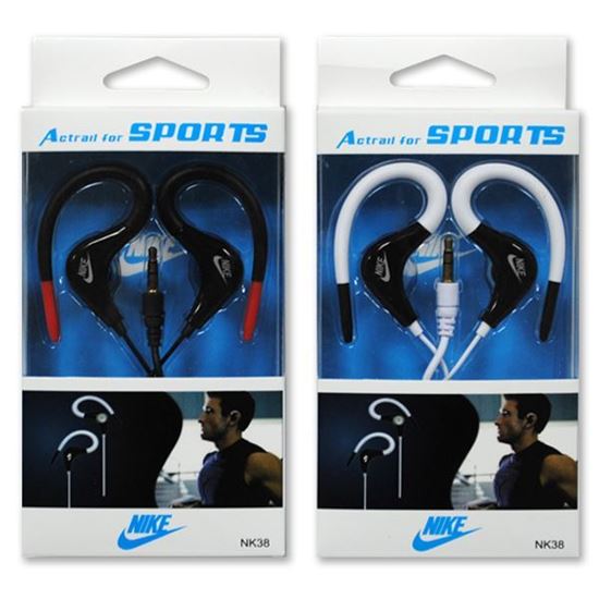 Изображение Наушники спортивные с креплением на ухо Nike NK38 (MP3, CD, iPod, iPhone, iPad) в коробке