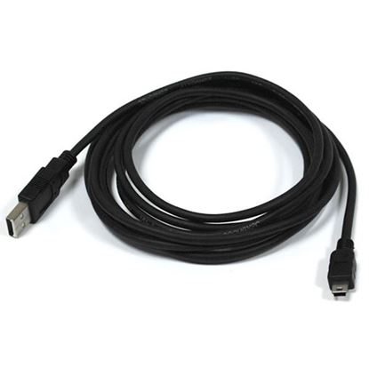 Изображение  Кабель USB - Mini USB выход (5 pin) K-631 3 метра чёрный