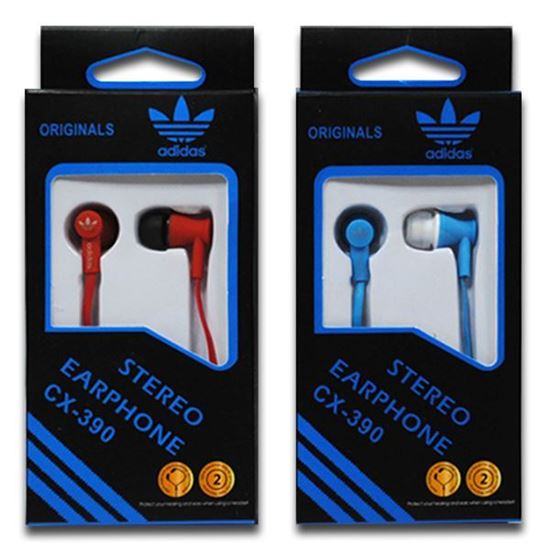 Изображение Наушники вакуумные Adidas CX-390 (MP3, CD, iPod, iPhone, iPad) в коробке красные