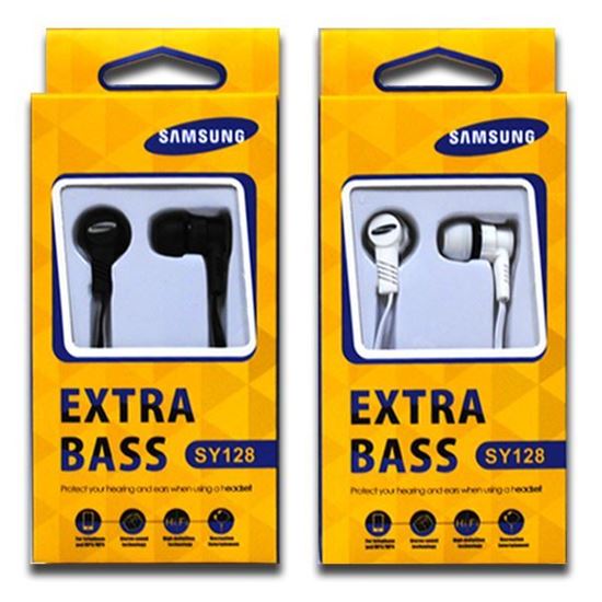 Изображение Наушники вакуумные Samsung SY-128 (MP3, CD, iPod, iPhone, iPad) в коробке белые